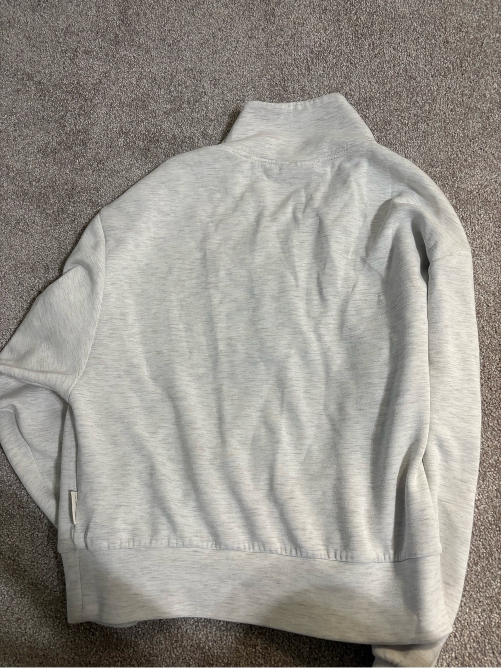 Varley Hawley Half-Zip Sweater M used Ivory Marl - Picture 6 of 8